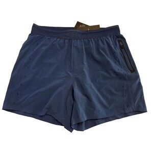 NWT Ten Thousand The Session Navy Blue Shorts Mens Lined Medium 5" Performance